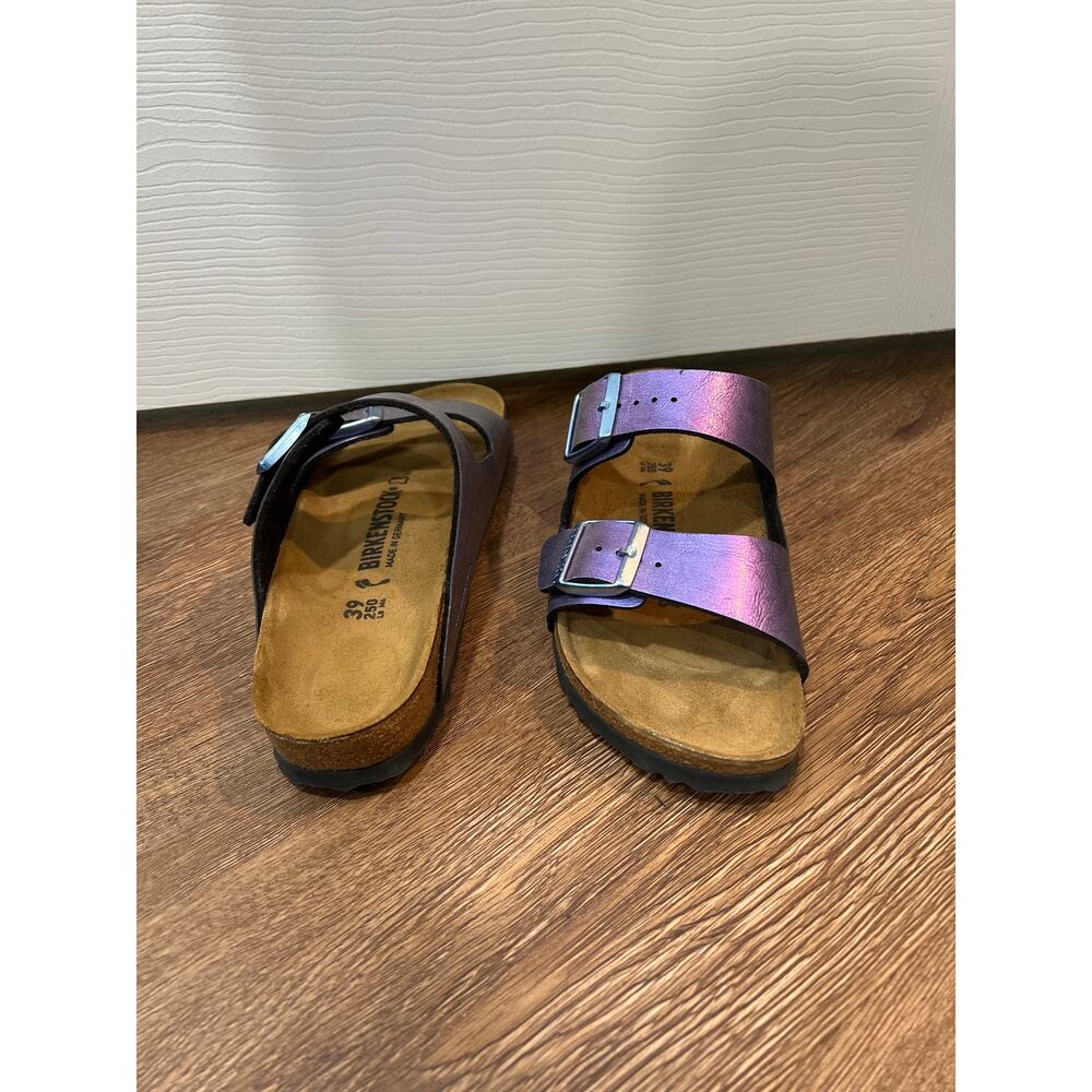 Birkenstock Slide Sandals Shimmery Iridescent Purple Birko-Flor® EUR 39 - Picture 4 of 7